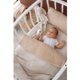 TBA COLLECTION Park Beşik Müslin Nevresim Takımı (80x110) | Line Series - Beige