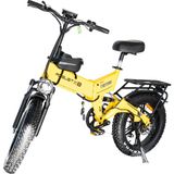 TBIKE Robust X8 250W Katlanabilir Elektrikli Bisiklet Sarı