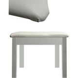 TBX-144WH Üst Kalite Beyaz Renk Piyano Taburesi Gizli Bölmeli Dayanıklı Tasarım 32X54X48