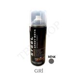 TBYSHOP Gri Renk Sprey Boya 400 ml Dekoratif Boya Graffiti Duvar Boyası Mobilya Boyası Metal Boyası 1 Adet