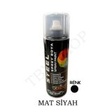 TBYSHOP Mat Siyah Sprey Boya 400 ml Dekoratif Boya Graffiti Duvar Boyası Mobilya Boyası Metal Boyası 1 Adet