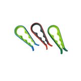 Tbyshop Pratik Kavanoz Kapağı Açacağı / 4 Boğum 8 Kademeli Şişe Kapak Açacağı (Silikon Kaydırmaz)