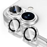 Tccvayar iPhone 17/iPhone 16/iPhone 16 Plus Kamera Lens Koruyucu için - Kurulum Tepsisi ile, 9H Temperli Cam [Çizilmez] [Ultra HD Şeffaf] Metal Bireysel Halka Kamera Kapağı (Gümüş Parıltı)