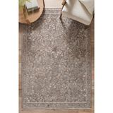 TCH Home Living Mira Vintage Bambu Polyester Eskitme Iskandinav Desenli Soft Dokuma Halı Salon Mutfak Oturma Yatak Odası Koridor Halısı - Antrasit - 140 x 200 cm