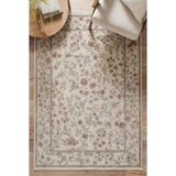 TCH Home Living Mira Vintage Bambu Polyester Eskitme Iskandinav Desenli Soft Dokuma Halı Salon Mutfak Oturma Yatak Odası Koridor Halısı - Krem - 200 x 290 cm