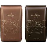 Tchibo Davidoff Kahve Krem Çekirdek Kahve 500GR + Espresso Çekirdek Kahve 500GR - Renkli