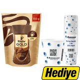 Tchibo Gold Selection Çözünebilir Kahve 150 g Alımına Avansas Karton Bardak Logolu 7 oz 50’li Hediye