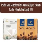 Tchibo Gold Selection Filtre Kahve 250 gr x 2 Adet + Tchibo Filtre Kahve Kağıdı 80'li - 1 Adet