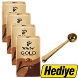 Tchibo Gold Selection Öğütülmüş Filtre Kahve 250 g x 4 Paket Alımında Ölçü Kaşığı Hediye