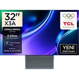 Tcl 32X3A Gaming Monitörü 31.5" 0.03MS 240Hz Dual-Mode UHD 4K Oled+ Çerçevesiz Profesyonel Oyuncu Monitörü (Hdmı+Dp, Dp 2.1, Bang & Olufsen Audio, Freesync Premium Pro & G-Sync Compatible) - 0,03 ms - 240 Hz