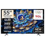 TCL 55 inç Akıllı TV 55T8D 4K QD-Mini LED Dimming Renkli Quantum Crystal HDR10+ Oyun Google TV, 144Hz Doğal Yenileme Hızı, ONKYO 2.1 Hi-Fi Ses Sistemi, Dolby Atmos, AI Modu, Game Master (2026 Modeli)