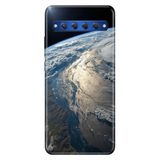 TCL ile Uyumlu TCL 10 Plus Silikon Kılıf, Yer Küre Temalı Desenli, Darbe Emici, Çok Renkli