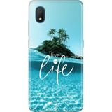 Tcl L7 Kılıf Desenli Baskılı Tpu Rubber Kapak Live Your Life - 001-Renkli