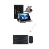 Tcl Tab 11 Gen2 11'' Uyumlu Kılıf Bluetooth Klavye Dokunmatik Kalem Kılıf siyah