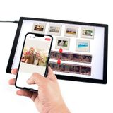 TCNEWCL Slaytlar ve Film Negatif Tarama için Slayt İzleyici Işık Pedi, Ultra İnce A4 Boyutunda Manyetik Arka Işık, Dövme Çizimi, Eskiz, Şablon, USB ile Çalışır