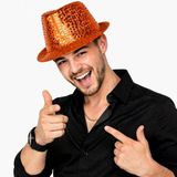 Tcu Payetli Disco Parti Şapkası Yetişkin Işıltılı Fötr Model