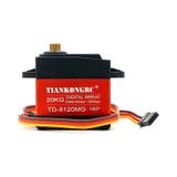 Td-8120mg 20kg 180 Derece Metal Dişli Servo Motor 20kg Yüksek Tork Su Geçirmez Çift Rulman