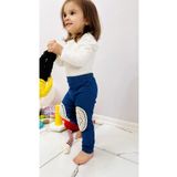 TD Collection Dantel/ Güpür Detaylı Kız Çocuk Denim Tayt, %100 Pamuklu Esnek Kumaş