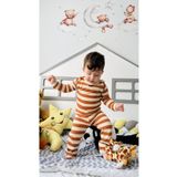 TD Collection Kahve Çizgili Penye Kumaş Çocuk / Bebek Kız - Erkek Pantolon %100 pamuklu