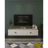 TDA1202DB- Zuzu Duvara Montaj Tv Stand 120CM Safirmeşe-Beyaz - Safirmeşe - Beyaz