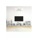 Tdesigno Alev Kitaplıklı Televizyon Sehpası Ünites 240 Cm 12 Raflı