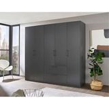Tdesigno Araz 225 cm 5 Kapaklı 2 Çekmeceli Gardırop