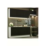 Tdesigno Arp Hazır Mutfak Dolabı-Çok Amaçlı Dolap 240 Cm Beyaz Ve Beyaz Laminat Tezgah Dahil