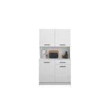 Tdesigno Arslan Çok Amaçlı Dolap-Mikrodalga-Erzak-Airfryer-Mutfak-Kiler Dolabı-Kahve Köşesi-Beyaz-100CM