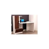Tdesigno Berlin Kitaplıklı Çalışma Masası 150 Cm Beyaz