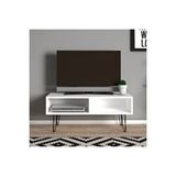 Tdesigno Dilek Tv Sehpası - Tv Ünitesi - Beyaz-90 Cm