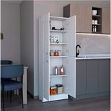 Tdesigno Feza 60 cm Çok Amaçlı 5 Raflı 4 Kapaklı Mutfak Dolabı