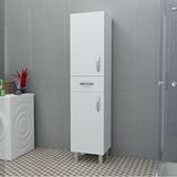 Tdesigno Gc Tudor Banyo Boy Dolabı-çok Amaçlı Dolap-kiler Dolabı 40 Cm Beyaz