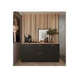 Tdesigno Gün Mutfak 2 Kapaklı-2 Çekmeceli Alt Modül - 150 Cm - Çok Amaçlı Dolap - Tezgah Dahil Antrasit