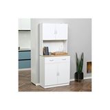 Tdesigno Harmonia Çok Amaçlı Dolap-Mikrodalga-Erzak-Airfryer-Mutfak-Kiler Dolabı-Kahve Köşesi-Beyaz-80 Cm
