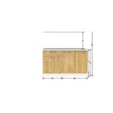 Tdesigno Ipek Alt Mutfak Dolabı140 Cm – Atlantik Çam – Tezgah Dahil Değil