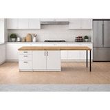Tdesigno Lal Mutfak Adası - 3 Çekmeceli 2 Kapaklı-çok Amaçlı Dolap-alt Modül-kiler - 250 Cm - Beyaz-atlantikçam