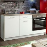 Tdesigno Mera Mutfak Çekmeceli Alt Modül 180 Cm Beyaz Tezgah Dahil