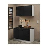 Tdesigno Milot Çok Amaçlı Dolap-mikrodalga-erzak-airfryer-mutfak-kiler Dolabı-kahve Köşesi-beyaz-120 Cm Antrasit