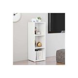 Tdesigno Şeyma-kitaplık Televizyon Sehpası Ünitesi Beyaz 3 Raflı 30 Cm