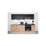 Tdesigno Tdesıgno Mina Mutfak 240 Cm Tezgah Dahil Değil Siyah-Meşe
