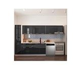 Tdesigno Tiran Hazır Mutfak Dolabı Kiler Dahil -320cm-beyaz Laminat Tezgah Dahil-bulaşık Makinesi Yeri Mevcut Çok Renkli