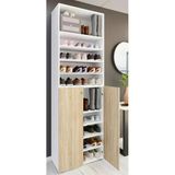 Tdesigno Visby Ayakkabılık - Çok Amaçlı Dolap - Kiler Dolabı - AtlantikÇam-Beyaz- 80 cm