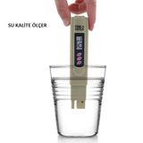 Tds Metre Su Kalite Ölçme Cihazi Su Saflik Ölçer + Pil + Çanta 497857031