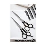 TE Dükkan Buğz Bx Berber Makası 2 Adet Profesyonel 6.5 Inç Çelik