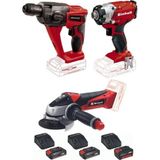Te-Hd 18 Matkap Vidalama Te-Cı 18/1 Vidalama Te-Ag 18/115 Avuç Taşlama 2X2.5+4.0AH Akülü Set - Genel