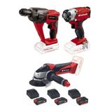 Te-Hd 18 Matkap Vidalama Te-Cı 18/1 Vidalama Te-Ag 18/115 Avuç Taşlama 2x2.5+4.0ah Akülü Set