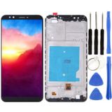 Te Huawei Y7 2018 Uyumlu Çıtalı Lcd Ekran Dokunmatik Siyah + Tamir Seti