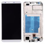 Te Huawei Y7 2018 Uyumlu Çıtalı Oled Lcd Ekran Dokunmatik Beyaz