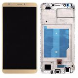 Te Huawei Y7 2018 Uyumlu Çıtalı Servis Lcd Ekran Dokunmatik Gold