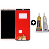 Te Huawei Y7 2018 Uyumlu Oled Lcd Ekran Dokunmatik Gold + B7000